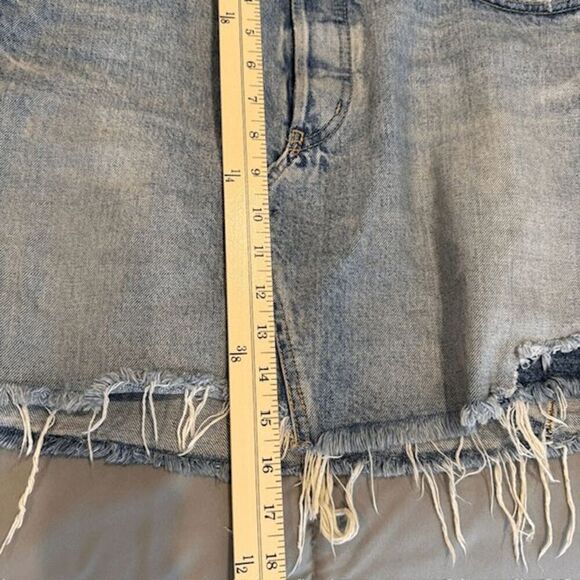 Moussy Vintage Andalucia Skirt Button Fly Mini Exposed Darker Layer Size 32 - Picture 13 of 14